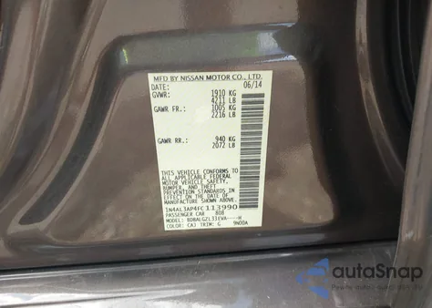 2015 Nissan Altima 2.5 S from USA, damaged, VIN 1N4AL3AP4FC113990
